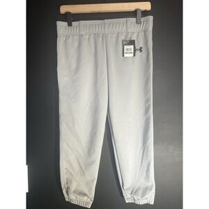Under Armour Youth Tapered Fit Stretch Baseball Utility Pants Gray, Size L